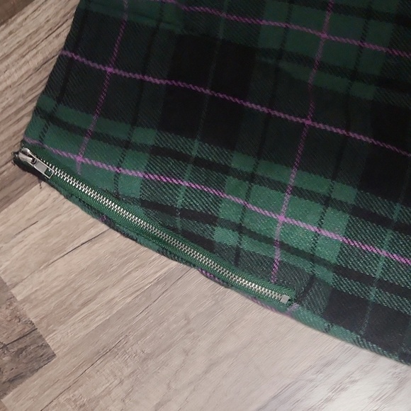 Flannel Faux Wrap Skirt Size Juniors Large 11/13 - Picture 5 of 5